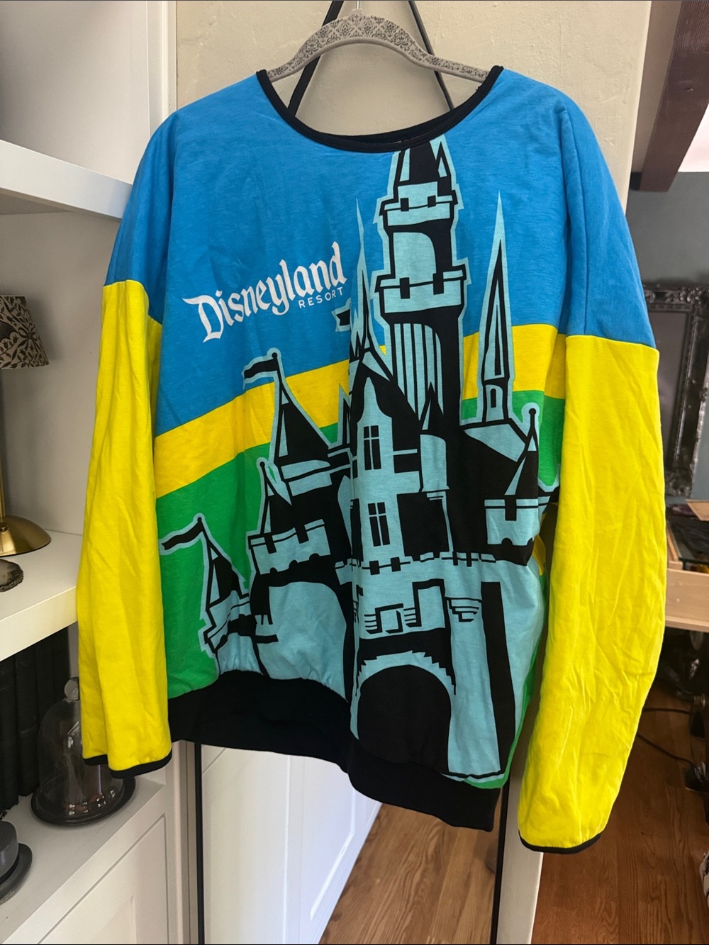 Disneyland Resort Castle Graphic Pullover - Blue, Yellow, Green